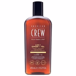 American Crew American Crew 3-en-1 Gingembrethé Shampooing Après Shampooing & Gel Douche Pour Cheveux et Corps (450Ml) Revita ...