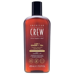 American Crew American Crew 3-en-1 Gingembrethé Shampooing Après Shampooing & Gel Douche Pour Cheveux et Corps (450Ml) Revitalisant
