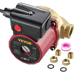 Vevor - Pompe de Surpression Silencieux Pompe a Eau Surpresseur Domestique avec Debit Maximal 50 L/min Hauteur 6 m Boitier de Pompe en Fonte Tete de