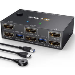 Commutateur KVM HDMI 2.0 - GENERIC - ESKEVE - 2 PC - 2 Moniteurs - 4K60Hz