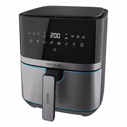 Cecotec Cecofry Full InoxBlack 5500 Pro, Friteuse d’air chaud, 5,5 L, 0,6 kg, 80 °C, 200 °C, 60 min
