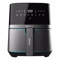 Cecotec Cecofry Full InoxBlack 5500 Pro Unique 5,5 L Autonome 1700 W Friteuse d’air chaud Noir, Acier satin