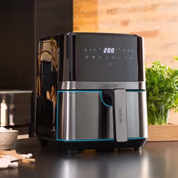 Cecotec Cecofry Full InoxBlack 5500 Pro Friteuse à air chaud 5,5L 1700W Noir, Acier satin - Vue supplémentaire 4