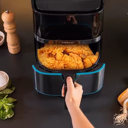 Cecotec Cecofry Full InoxBlack 5500 Pro Friteuse à air chaud 5,5L 1700W Noir, Acier satin - Vue supplémentaire 5