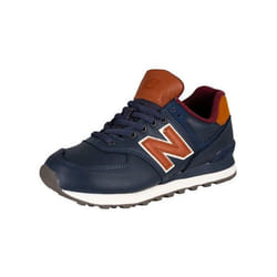 Sneakers Hommes New Balance Classics 574 en Cuir Bleu - ML574OMC