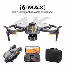 Dragon Touch 4K HD Drone i6MAX Avec 2 Caméras Moteur sans balais Évitement intelligent obstacle 2.4G WIFI 3 batteries 45 Min  ...