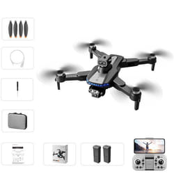 Drone 4K FPV avec Double Caméra HD Moteur sans balai Évitement des obstacles à 360° - 2 Batteries - GPS Auto pour Enfants Cadeau