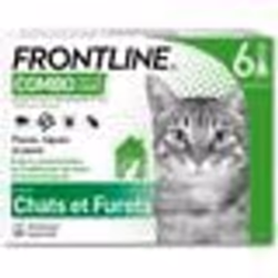 Frontline Combo Chat - Anti-puces et anti-tiques pour chat - 6 pipettes