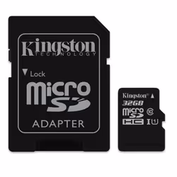 Kingston Technology SDC10/32GB, 32 Go, MicroSDHC, Classe 10, Flash, 10 Mo/s, 10 Mo/s