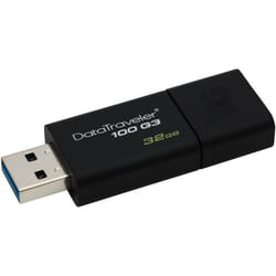 Kingston Technology DataTraveler 100 G3 lecteur USB flash 32 Go USB Type-A 3.2 Gen 1 (3.1 Gen 1) Noir
