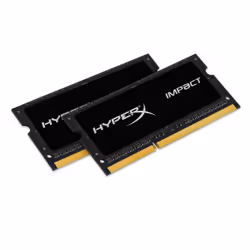 HyperX 16GB DDR3-1600, 16 Go, 2 x 8 Go, DDR3, 1600 MHz, 204-pin SO-DIMM, Noir