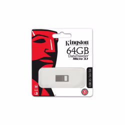 Kingston Technology DataTraveler Micro 3.1 64GB lecteur USB flash 64 Go USB Type-A 3.2 Gen 1 (3.1 Gen 1) Métallique