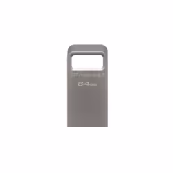 Kingston Technology DataTraveler Micro 3.1 64GB lecteur USB flash 64 Go USB Type-A 3.2 Gen 1 (3.1 Gen 1) Métallique