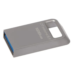 Kingston Technology DataTraveler Micro 3.1 128GB lecteur USB flash 128 Go USB Type-A 3.2 Gen 1 (3.1 Gen 1) Métallique