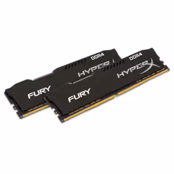 HyperX FURY Black 8GB DDR4 2400MHz Kit, 8 Go, 2 x 4 Go, DDR4, 2400 MHz, 288-pin DIMM, Noir