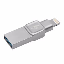 Kingston Technology DataTraveler Bolt Duo lecteur USB flash 128 Go USB Type-A / Lightning 3.2 Gen 1 (3.1 Gen 1) Argent