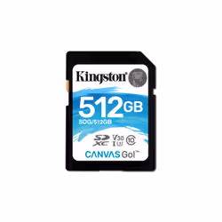 Kingston Technology Canvas Go!, 512 Go, SDXC, Classe 10, UHS-I, 90 Mo/s, 45 Mo/s