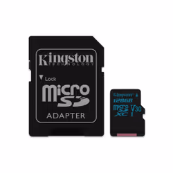 Kingston Technology Canvas Go!, 128 Go, MicroSDXC, Classe 10, UHS-I, 90 Mo/s, 45 Mo/s