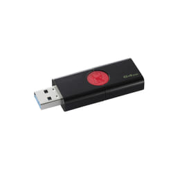 Kingston Technology DataTraveler 106 lecteur USB flash 64 Go USB Type-A 3.2 Gen 1 (3.1 Gen 1) Noir, Rouge