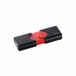Kingston Technology DataTraveler 106 lecteur USB flash 64 Go USB Type-A 3.2 Gen 1 (3.1 Gen 1) Noir, Rouge - Vue supplémentaire 2