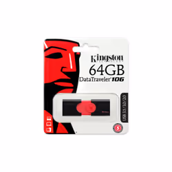 Kingston Technology DataTraveler 106 lecteur USB flash 64 Go USB Type-A 3.2 Gen 1 (3.1 Gen 1) Noir, Rouge - Vue supplémentaire 3