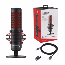 HyperX QuadCast Noir, Rouge Microphone de table - Vue supplémentaire 6