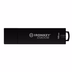 Kingston Technology IronKey Clé USB chiffrée 16 Go D300S AES 256 XTS, 16 Go, USB Type-A, 3.2 Gen 1 (3.1 Gen 1), 165 Mo/s, Cas ...