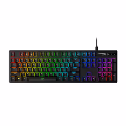 HyperX HX-KB6AQX-US, Taille réelle (100 %), USB, Clavier mécanique, QWERTY, LED RGB, Noir