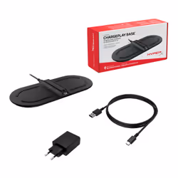 HyperX ChargePlay Base, Intérieure, USB, 3 A, Recharge sans fil, 1,8 m, Noir