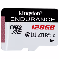 Kingston Technology High Endurance, 128 Go, MicroSD, Classe 10, UHS-I, 95 Mo/s, 45 Mo/s