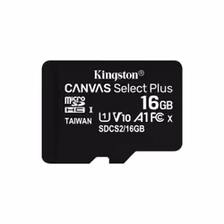 Kingston Technology Canvas Select Plus, 16 Go, MicroSDHC, Classe 10, UHS-I, 100 Mo/s, Class 1 (U1)