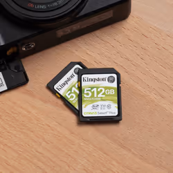 Kingston Technology Carte SDXC Canvas Select Plus 100R C10 UHS-I U3 V30 de 512 Go - Vue supplémentaire 6