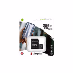 Kingston Technology Carte micSDXC Canvas Select Plus 100R A1 C10 de 256 Go + ADP - Vue supplémentaire 5