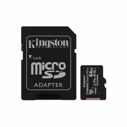 Kingston Technology Pack de trois cartes micSDXC Canvas Select Plus 100R A1 C10 de 64 Go + ADP simple, 64 Go, MicroSDXC, Clas ...