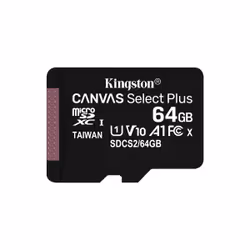 Kingston Technology Pack de trois cartes micSDXC Canvas Select Plus 100R A1 C10 de 64 Go + ADP simple