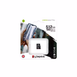 Kingston Technology Carte micSDXC Canvas Select Plus 100R A1 C10 de 512 Go sans ADP - Vue supplémentaire 4