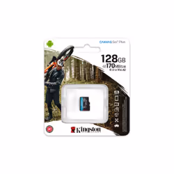 Kingston Technology Carte microSDXC Canvas Go Plus 170R A2 U3 V30 de 128 Go sans ADP