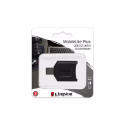 Kingston Technology MobileLite Plus lecteur de carte mémoire USB 3.2 Gen 1 (3.1 Gen 1) Type-A Noir