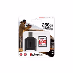 Kingston Technology Canvas React Plus 256 Go SD UHS-II Classe 10 - Vue supplémentaire 3