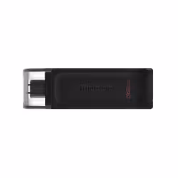 Kingston Technology DataTraveler 70, 32 Go, USB Type-C, 3.2 Gen 1 (3.1 Gen 1), Casquette, 7 g, Noir