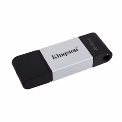 Kingston Technology DataTraveler 80 lecteur USB flash 64 Go USB Type-C 3.2 Gen 1 (3.1 Gen 1) Noir, Argent