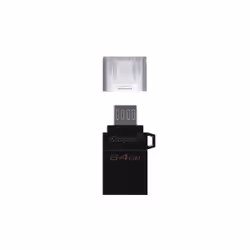 Kingston Technology DataTraveler microDuo3 G2 lecteur USB flash 64 Go USB Type-A / Micro-USB 3.2 Gen 1 (3.1 Gen 1) Noir