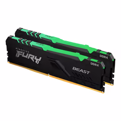 Kingston Technology FURY Beast RGB, 64 Go, 2 x 32 Go, DDR4, 3600 MHz, 288-pin DIMM