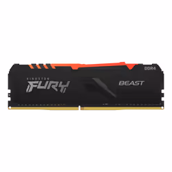 Kingston Technology FURY Beast RGB, 32 Go, 1 x 32 Go, DDR4, 2666 MHz, 288-pin DIMM, Noir