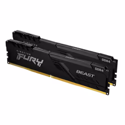 Kingston Technology FURY 16Go 3600MT/s DDR4 CL17 DIMM (Kit de 2) Beast Black, 16 Go, 2 x 8 Go, DDR4, 288-pin DIMM
