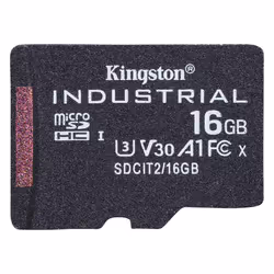 Kingston Technology Industrial, 16 Go, MicroSDHC, Classe 10, UHS-I, Class 3 (U3), V30