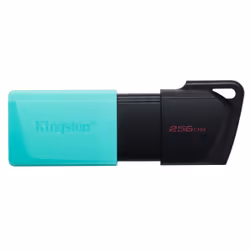 Kingston Technology DataTraveler 256GB USB3.2 Gen1 Exodia M (Noir + Turquoise), 256 Go, USB Type-A, 3.2 Gen 1 (3.1 Gen 1), Sl ...