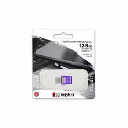 Kingston Technology DataTraveler 128 Go microDuo 3C 200 Mo/s dual USB-A + USB-C - Vue supplémentaire 5