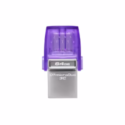 Kingston Technology DataTraveler 64 Go microDuo 3C 200 Mo/s dual USB-A + USB-C