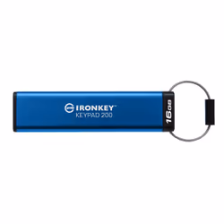 Kingston Technology IronKey Keypad 200 de 16 Go, FIPS 140-3 niveau 3 (en attente), chiffrement AES-256, 16 Go, USB Type-A, 3. ...
